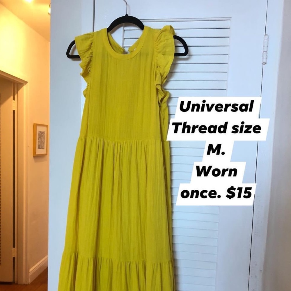 universal thread tiered midi dress